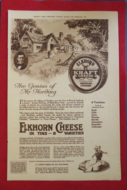 1920 Elkhorn Kraft Cheese With Genius Of Mr Hardin