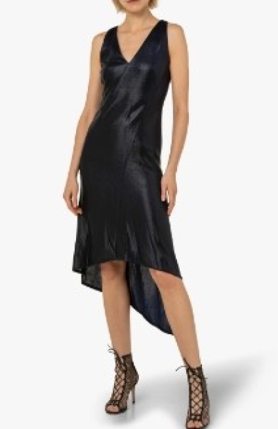 Asymmetric Liquid Jersey Dress